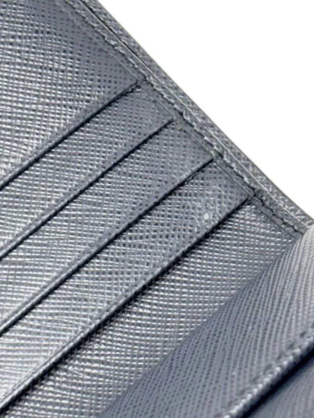 Prada Wallet Saffiano Leather Bifold Navy Multi - Picture 13 of 16